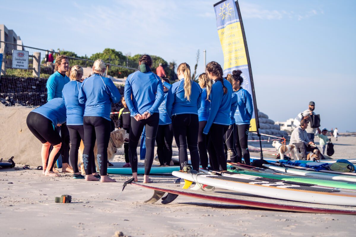 Beginner Surf Lessons in Cape Town with Atlantic Kite Surf School . Learn how to surf.