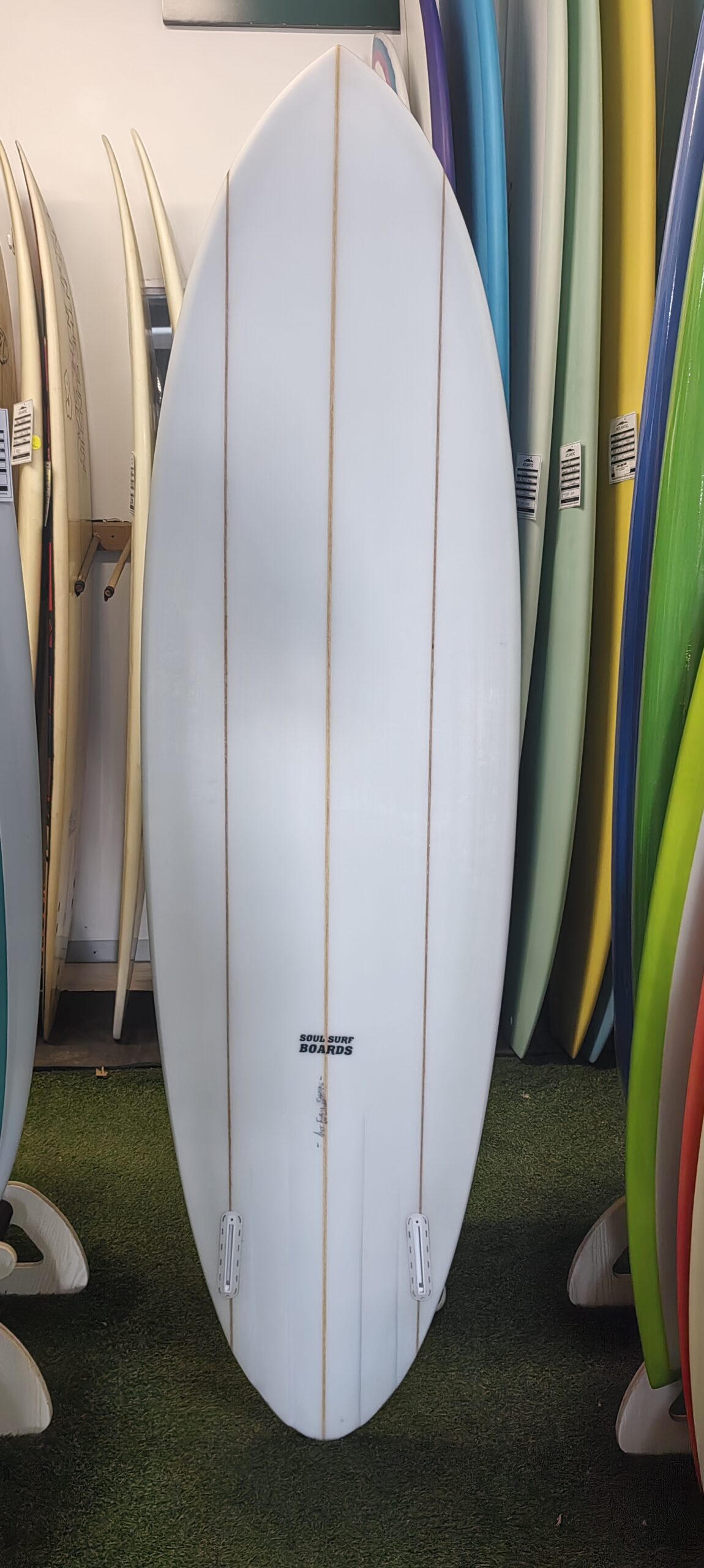 Soul Surf 6'8 All Together ( White ) Triple Stringer - Atlantic