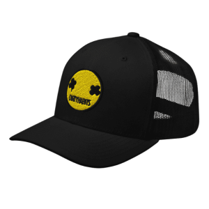 Dirty Habits Smiley Retro Trucker Black
