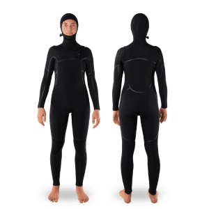 4/3mm Womens Liquid Taped Thermal Hooded Chest Zip Wetsuit
