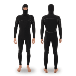 4/3mm Liquid Sealed Thermal Hooded Chest Zip Wetsuit