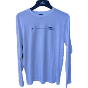Atlantic Surfer - White Longsleeve T-Shirt
