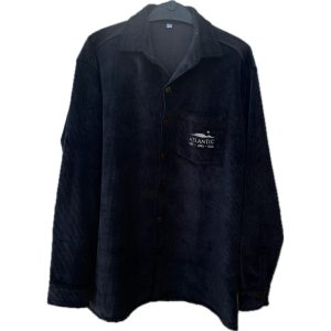 ATLANTIC SURF - Corduroy Long Sleeve Shirt Charcoal