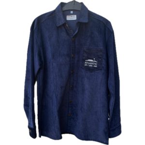 ATLANTIC SURF Corduroy Long Sleeve Shirt  Navy