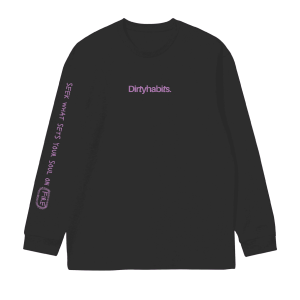 Dirty Habits Polar LS Tee - Washed Black