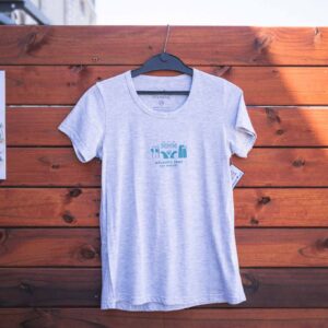 Ladies Scoop Neck Silver Heather - Atlantic Surf Collective