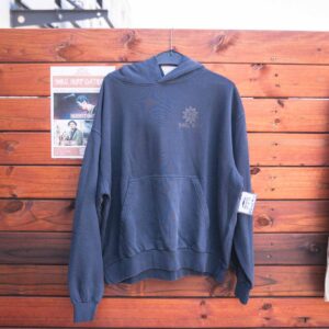 Unisex Boxy Pigment Black Hoodie - Soul Surf