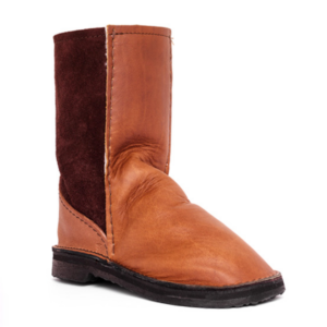 In-Step Boot Leather Front Sheepskin Boots – Texan