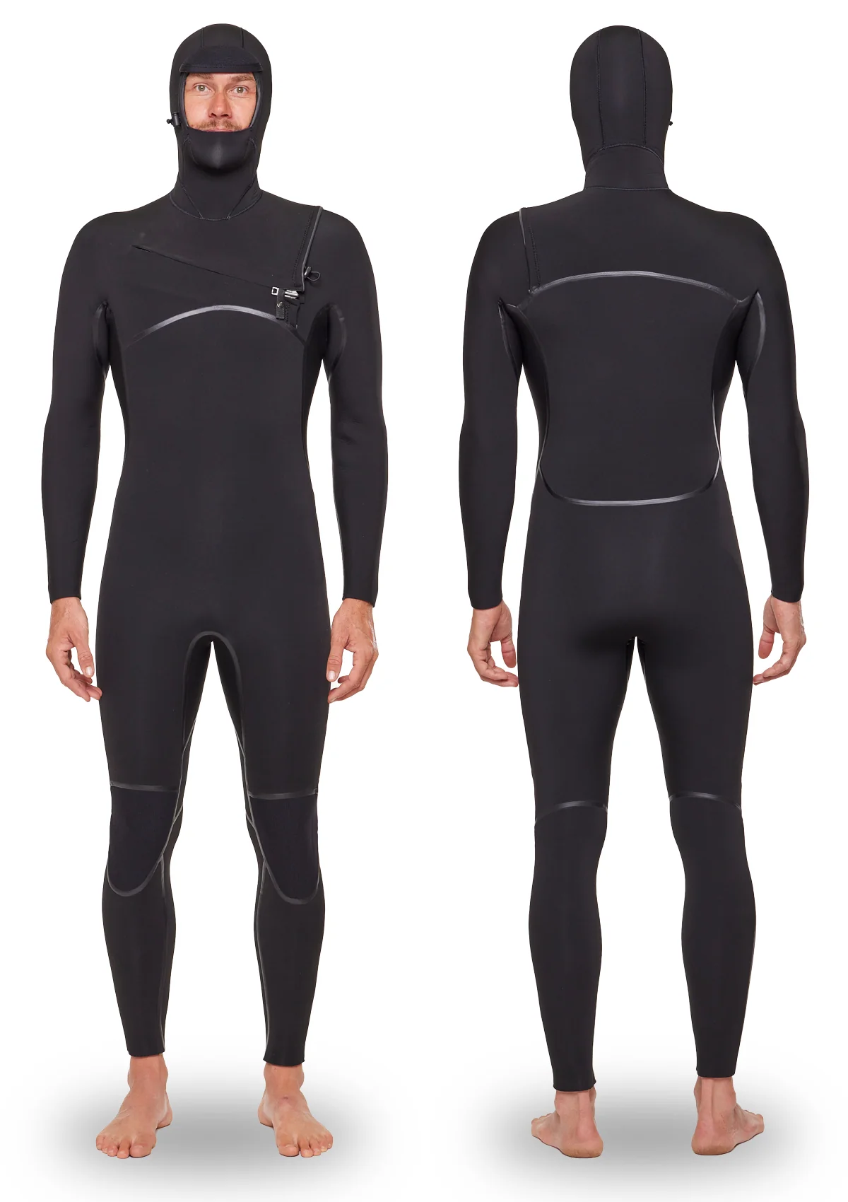 4/3mm Liquid Sealed Thermal Hooded Chest Zip Wetsuit (2026)