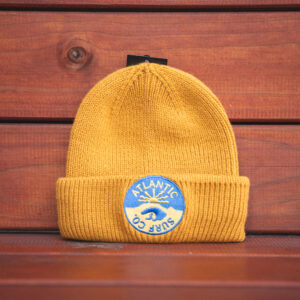 Fisherman Beanie Mustard - Atlantic Surf Patch