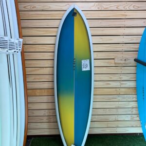 Fury 6'6'' WTF Fish Surfboard (Blue/Yellow)