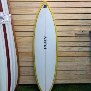 FURY 5'11 Grenade ( Yellow Speckle Rail )