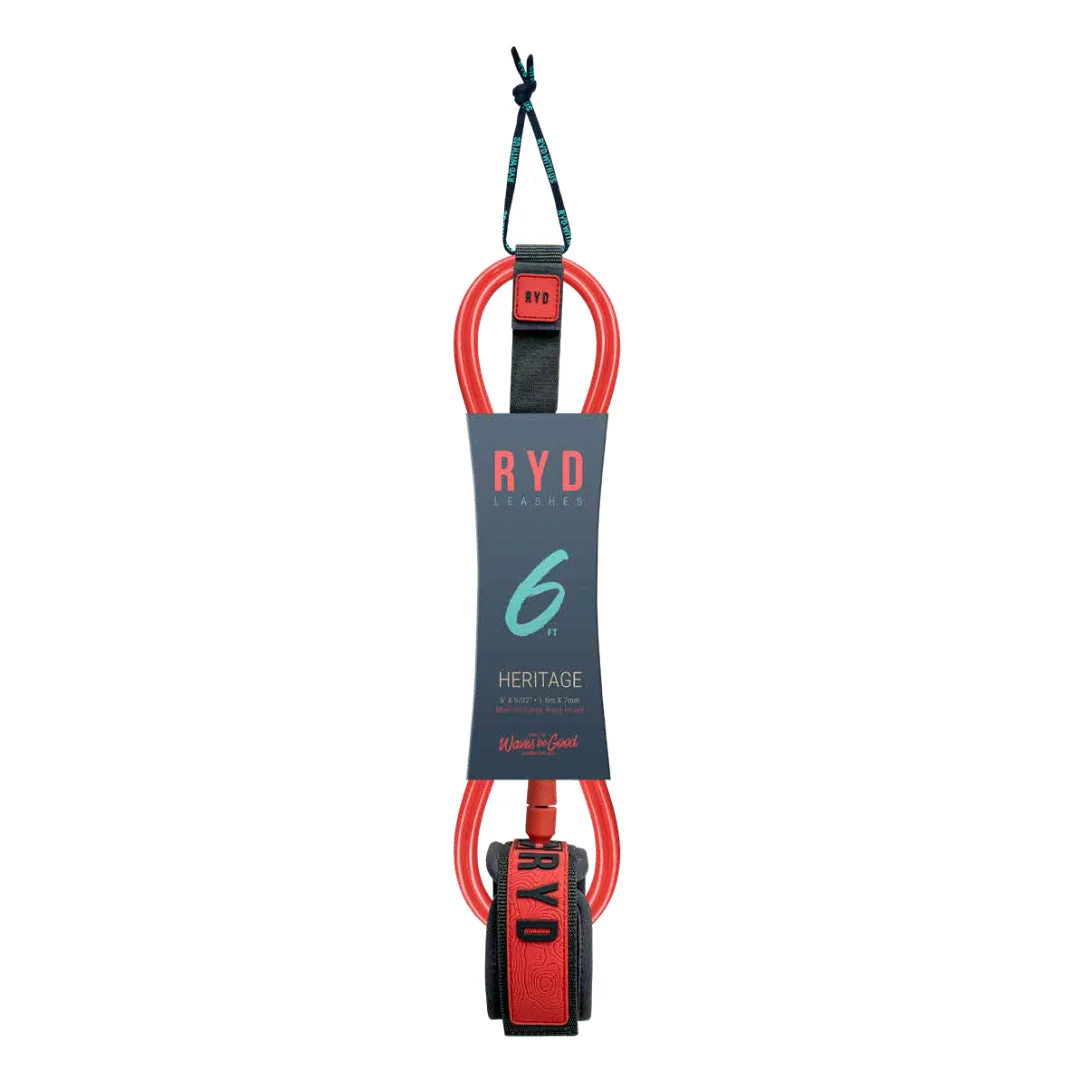 RYD Heritage 6ft 7mm Surfboard Leash - Image 4